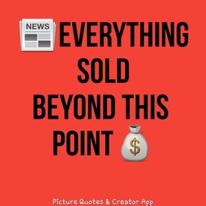🚫🚫Everything sold past here!🚫🚫